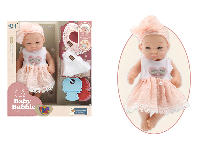 Baby Babble c/Accesorios Completo Rosa