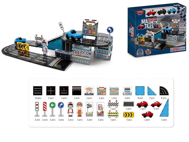 Pista Auto Magnética 55 pcs